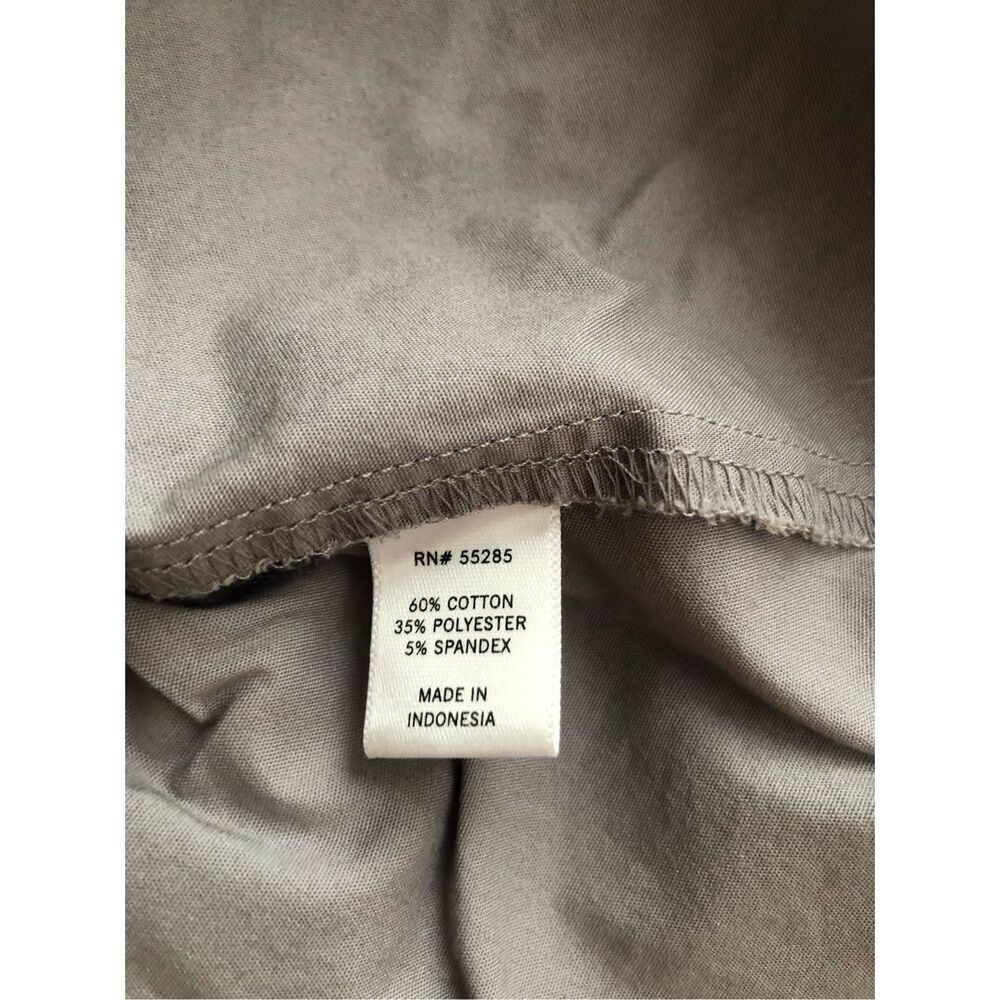 Express Gray Essential Stretch Button Up Shirt Womens XS Fitted - Picture 12 of 12